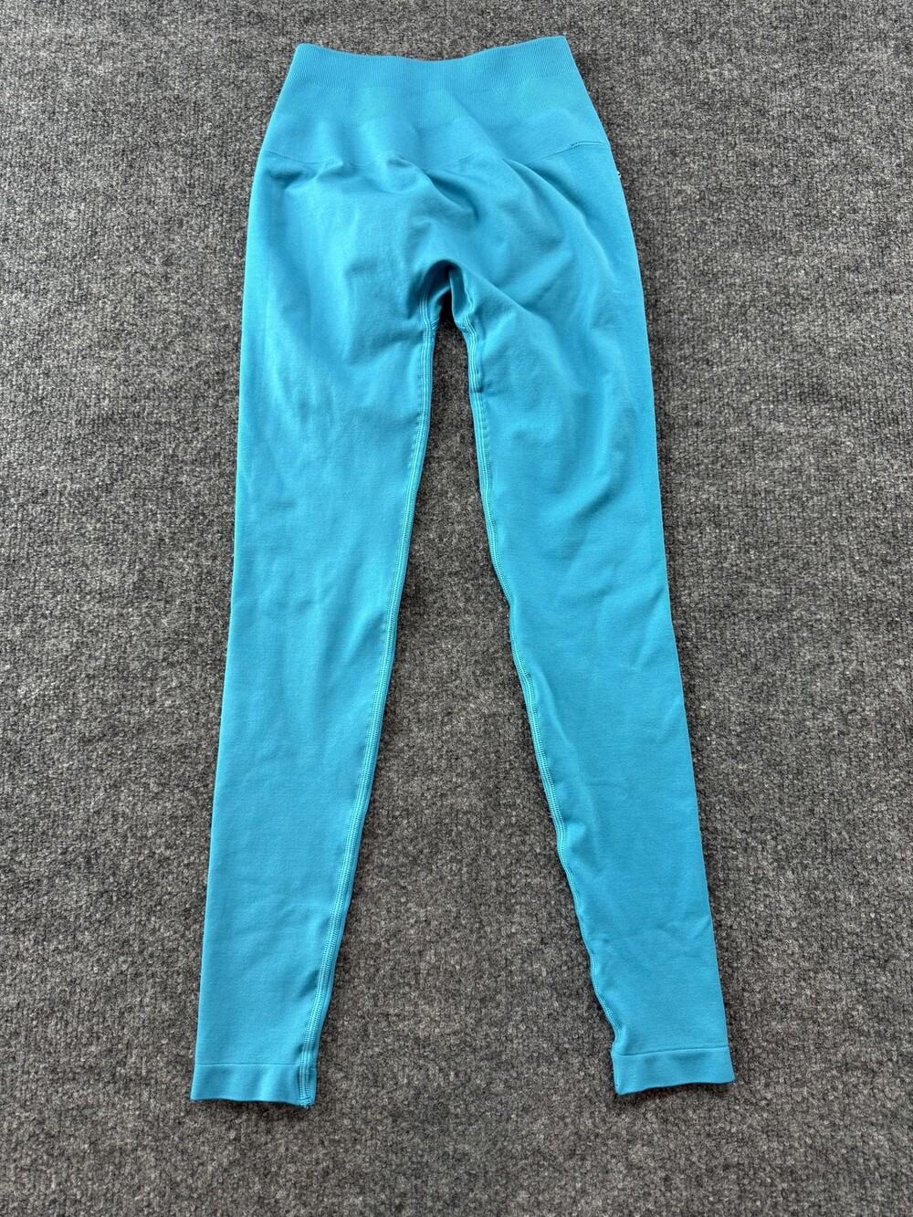 Alphalete Leggings Womens XS Blue Seamless High Waist Ankle Yoga Gym Pants